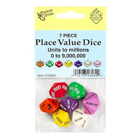 Koplow Games Place Value Dice, PK7 18484
